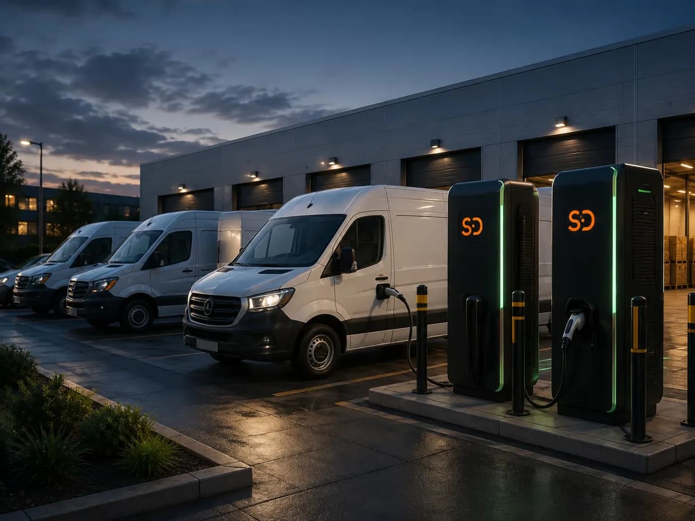 Логистичен център със зарядна инфраструктура SunDrive
